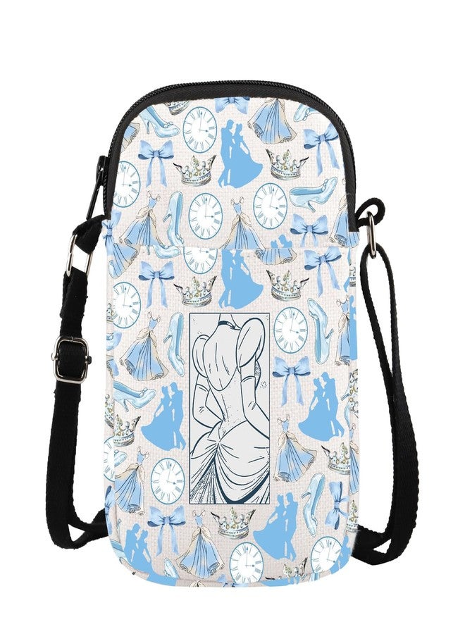 XYANFA Fairy Princess Inspired Crossbody Bag Tale Movie Fans Gift Princess Vacation Travel Bag Sling Shoulder Bag (Cindereellllllaprincess middle CB) - Image 1