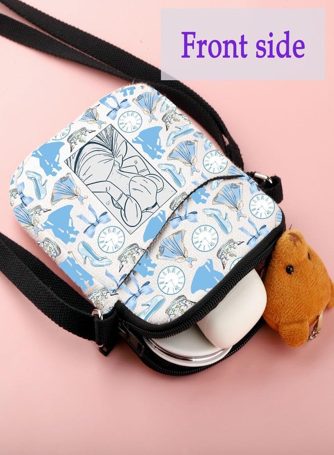 XYANFA Fairy Princess Inspired Crossbody Bag Tale Movie Fans Gift Princess Vacation Travel Bag Sling Shoulder Bag (Cindereellllllaprincess middle CB) - Image 3