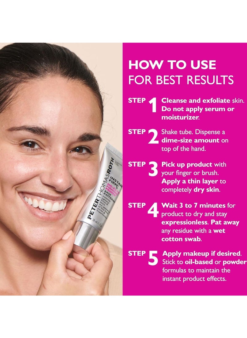 Peter Thomas Roth | Instant FIRMx® No-Filter Primer, Instant Skin Tightener, Skin Firmer, Makeup Primer For Face, Blurring Face Primer