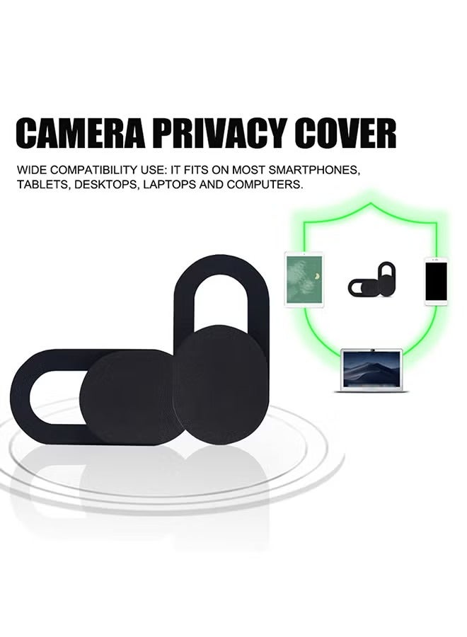 3 Pcs Network Camera Covering Shutters Slider, Common Antispy Camera Cover Privacy Cover, Used For Network Laptop Pc Tablet Computer Lens Phone Lens Privacy Stickers (Black) - Image 4