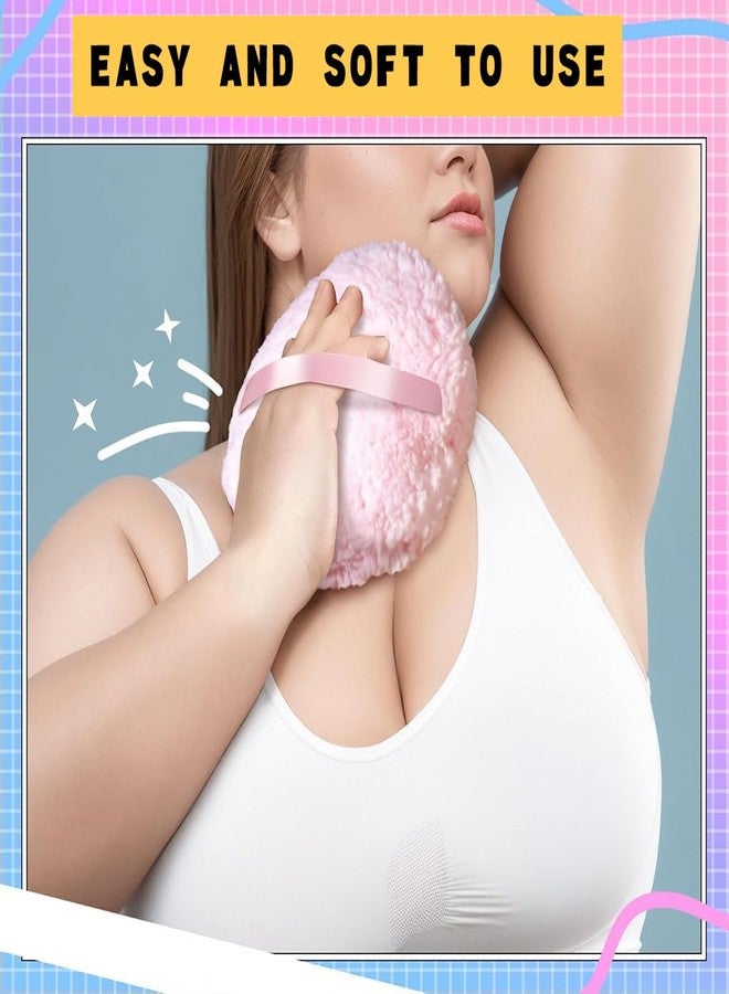 MAYCREATE® Body Powder Puff, 6'' Large Fluffy Makeup Baby Powder Puff, Soft Big Makeup Puffs Pad with Ribbon Handle, for Baby Powder, Setting Powder, Loose Powder Tool - Image 4