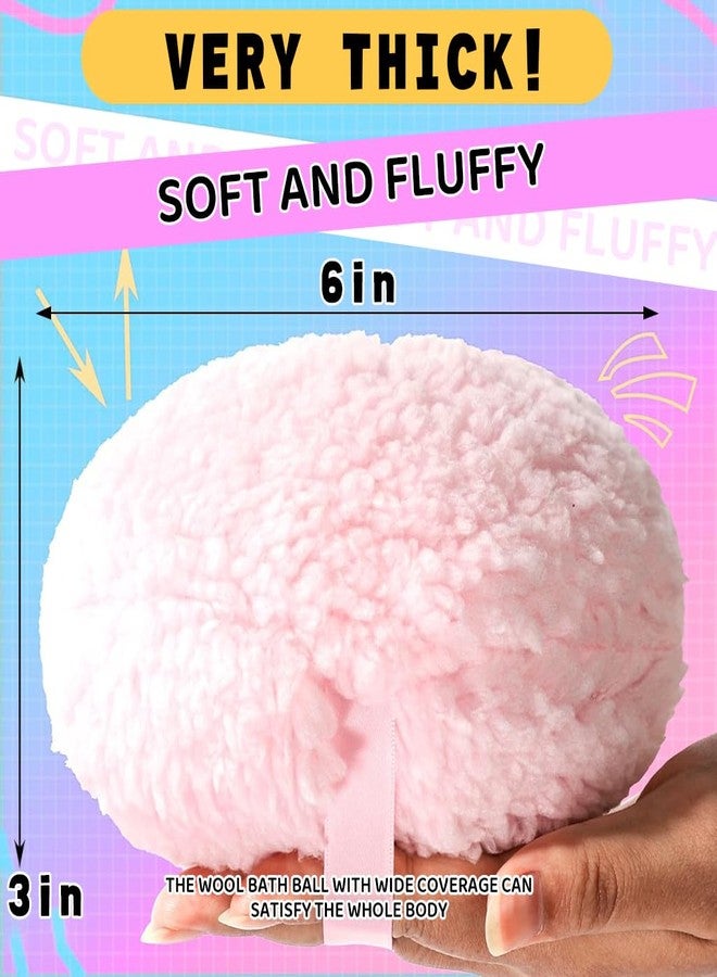 MAYCREATE® Body Powder Puff, 6'' Large Fluffy Makeup Baby Powder Puff, Soft Big Makeup Puffs Pad with Ribbon Handle, for Baby Powder, Setting Powder, Loose Powder Tool - Image 2