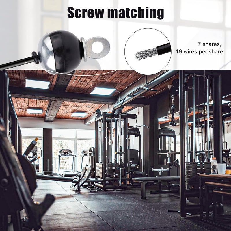 Fitness pulley cable, fitness wire rope joint, screw terminal fitness rope - Image 5