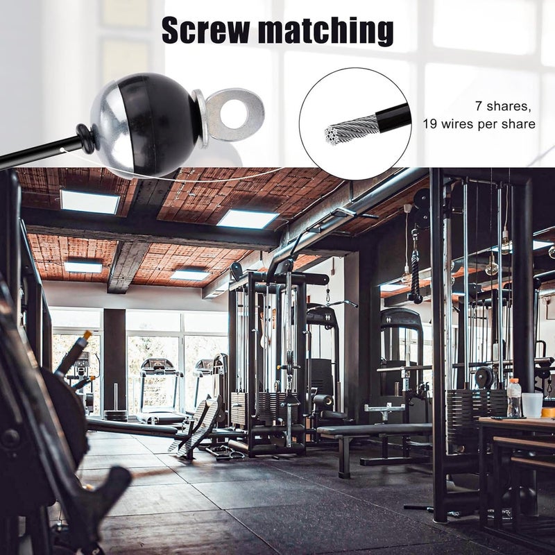 Fitness pulley cable, fitness wire rope joint, screw terminal fitness rope - Image 4