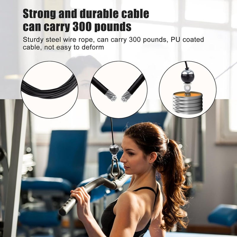 Fitness pulley cable, fitness wire rope joint, screw terminal fitness rope - Image 3