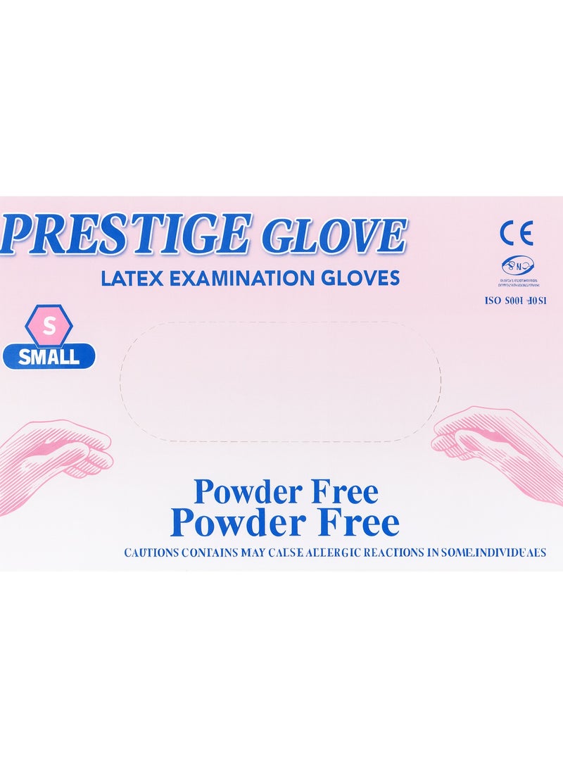 Prestige Glove Latex Examination Gloves – Powder Free – Small Size – Medical & Professional Use – High Quality - Image 3