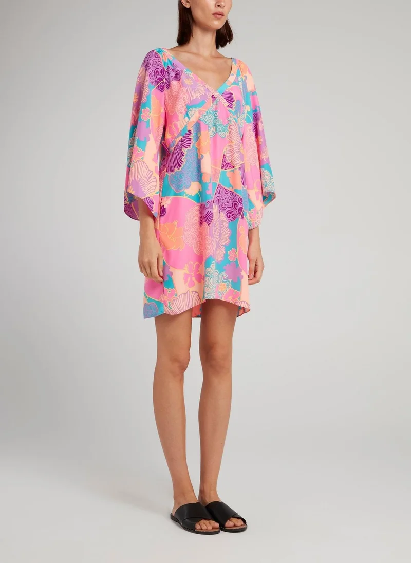 Alice and trixie Pink Oriental Kimono Dress