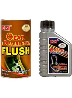 EZI PACK OF: EZI GEAR & DIFFERENTIAL FLUSHING 300 ML + 4PCS EZI GEAR TREATMENT 50 ML 