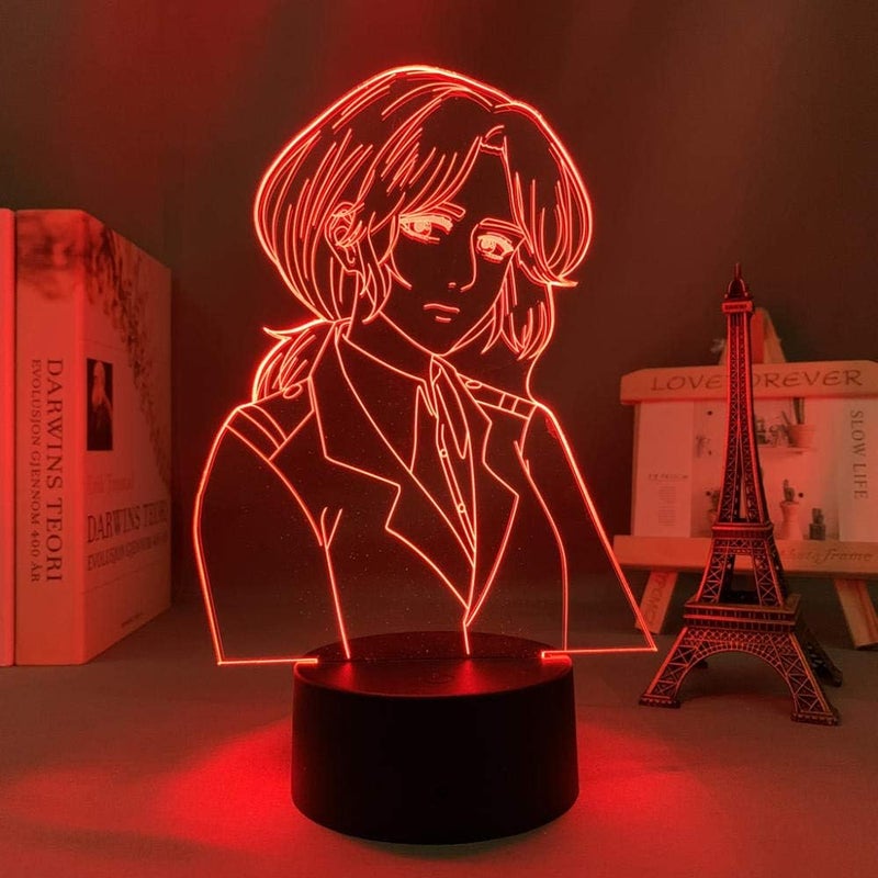 3D Animation Illusion Night Light Attack On Titan Pieck Finger Lamp for Bedroom Decor Birthday Gift Manga Attack On Titan Pieck Finger Lamp - Image 4
