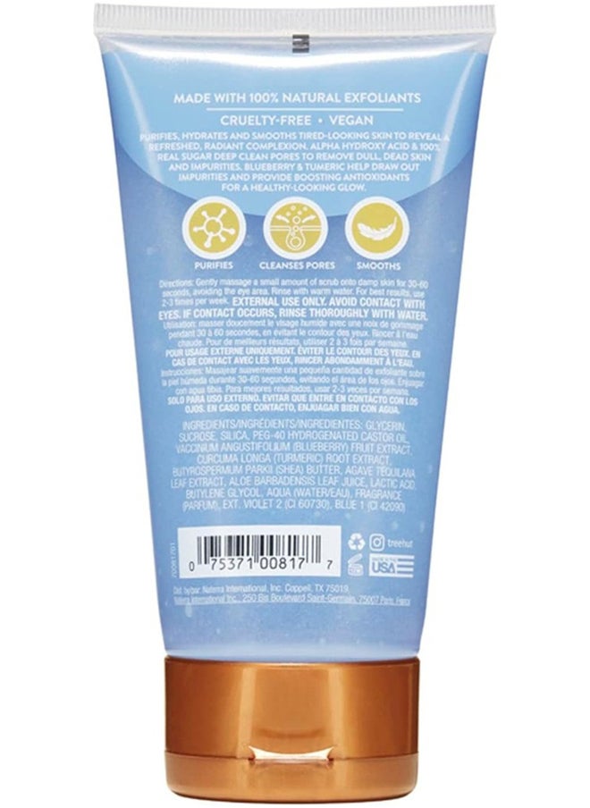 Tree Hut - Tree Hut Purifying Sugar Face Scrub, Infused With Blueberry Turmeric Aha, Purifying - Image 1