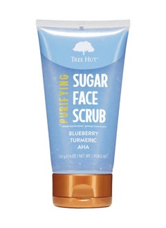 Tree Hut Purifying Sugar Face Scrub, Infused With Blueberry Turmeric Aha, Purifying