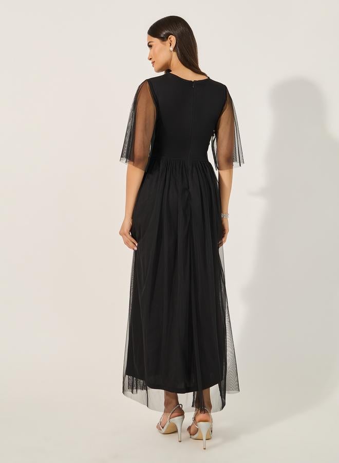 Styli Floral Embellished Dress  - Image 5