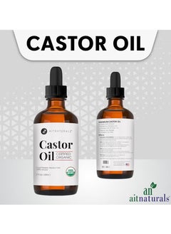 Kate Blanc Organic Castor Oil 60ml Eyelash & Eyebrow Growth Serum | Nourishing Hair, Skin & Nail Treatment | Promotes Hair Growth & Conditions | Cold Pressed & Hexane free | 100% Pure & Hexane-Free  - Image 3