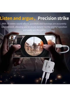 Plextone Plextone GS1 2 in 1 Adapter USB-C to 3.5mm Headphone Jack, Type C to Audio Cable, 60W High Definition Fast Charging Adapter White  - Image 2