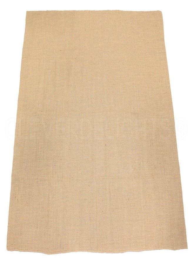 CleverDelights 60 Inch Burlap Squares - 3 Pack - Premium Jute Burlap Fabric with No-Fray Finished Edges - 60" x 60" - Image 4