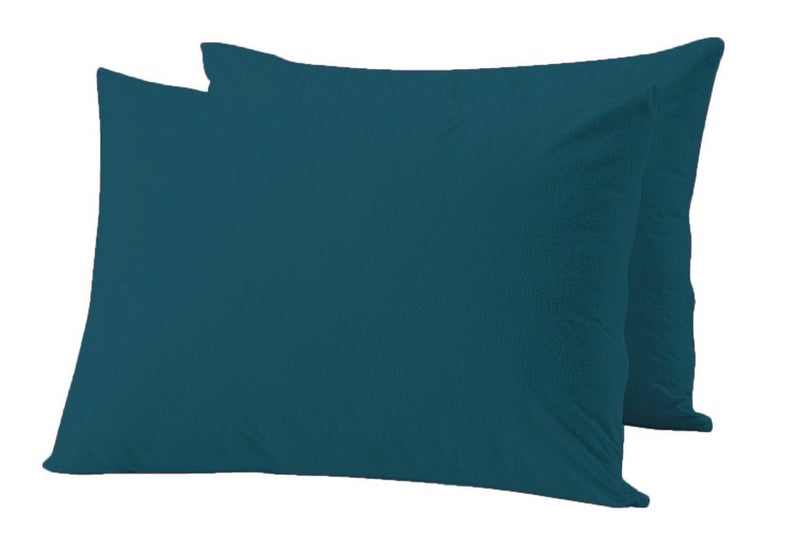 Trance Ultra Soft Terry 100% Waterproof Pillow Protector Cover with Zippered Closure | Dust Mite - Bed Bug Protection | Oil Water Protection (Standard: 18 x 28 inch - Teal) - Pack of 2 - Image 3