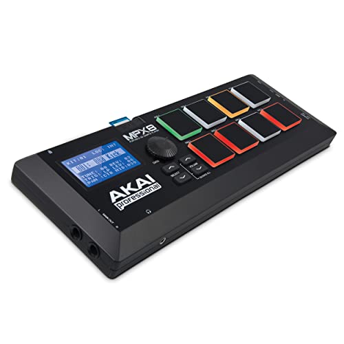 AKAI Professional MPX8 - وحدة تحكم لوحات العينات المحمولة مع 8 لوحات حساسة للسرعة جاهزة للأداء، اتصال MIDI وفتحة بطاقة SD مدمجة - Image 1