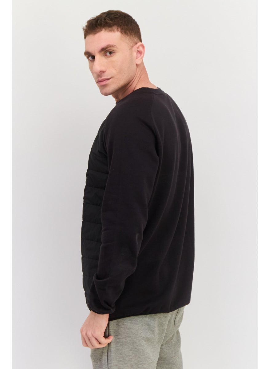 PUMA Men Sportswear Fit Quilted Outdoor Sweatshirts, Black  - Image 2