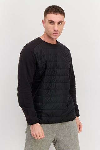 Men Sportswear Fit Quilted Outdoor Sweatshirts, Black - pzsku/Z28932F7AE8411A4DE90DZ/45/1746227754/0fb5217e-8428-4d4b-8b43-6d51e883fee9