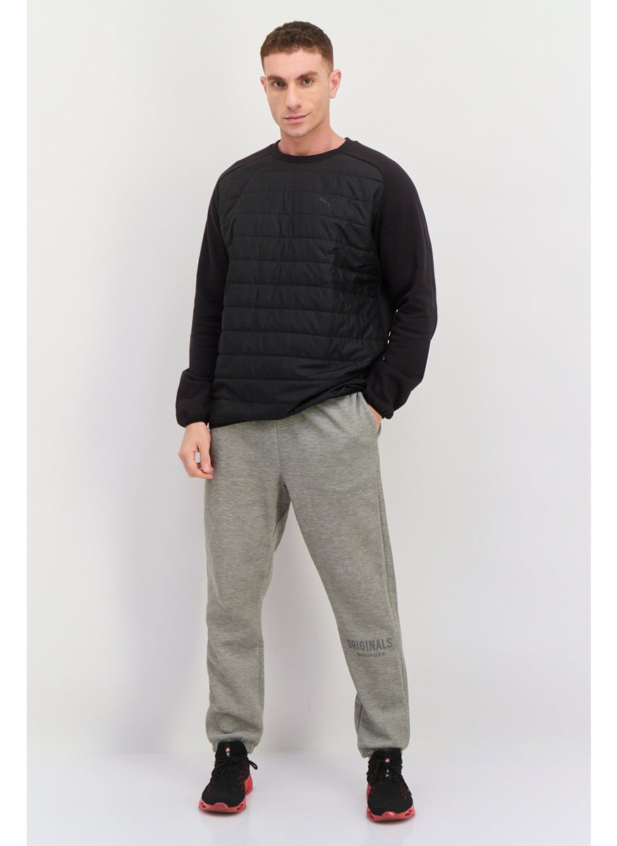 PUMA Men Sportswear Fit Quilted Outdoor Sweatshirts, Black  - Image 4