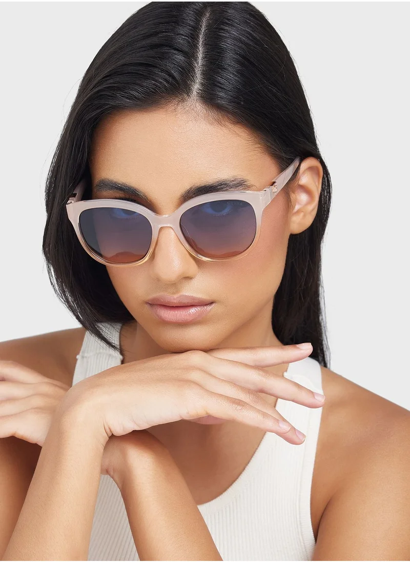 GUESS Gradient Feline Shape Sunglasses