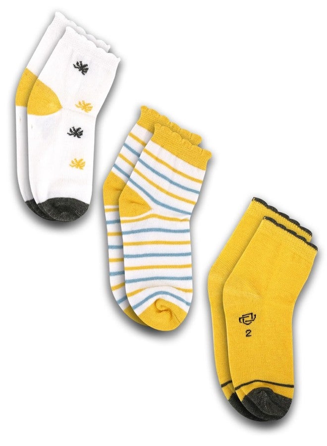 Dollar Kids Socks For Boys & Girls In Blended Cotton (Pack Of 3) - Image 1
