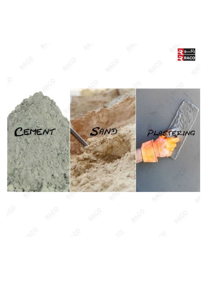 RACO 1Kg Sand and Cement DIY Kit with PVC Plastic Bucket, Gurnaal, and Safety Hand Gloves for Household and DIY Projects  - Image 2