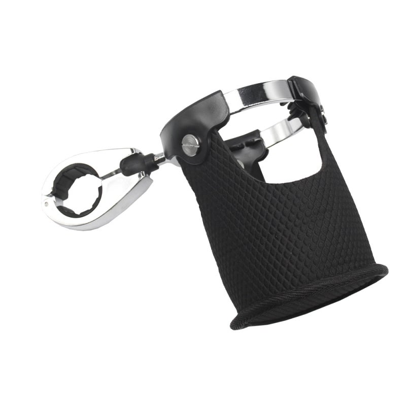 Motorcycle Cup Holder Beverage Drink Can Handlebar Mount 360° Rotation Universal Water Bottle Holder for Motorcycle ATV UTV Kayak Marine Boat 7/8in to 1 1/4in Handlebar - Image 2