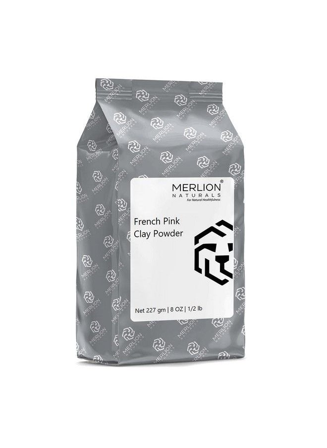 MERLION NATURALS - French Pink Clay Powder By Merlion Naturals; 227Gm / 8Oz - Image 1