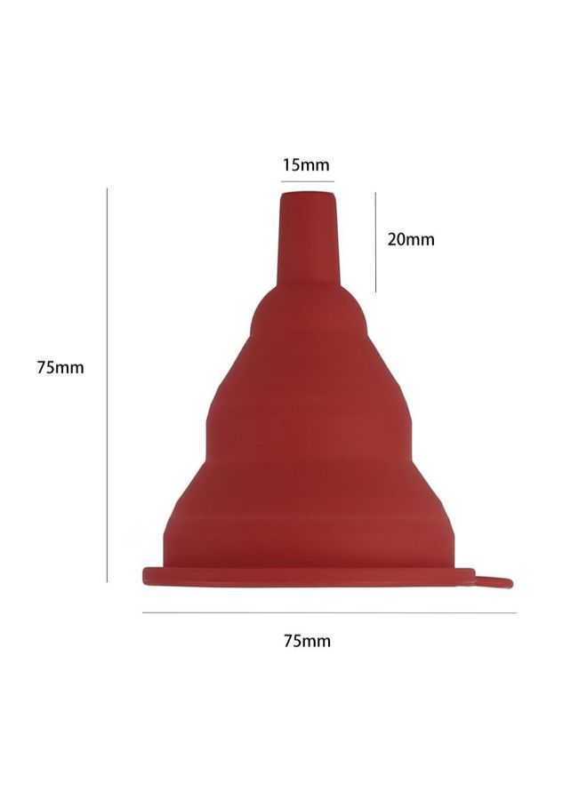 NIBEMINENT Foldable Funnel Hopper Brown 7.5x7.5x4centimeter - Image 2