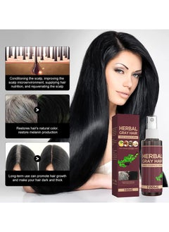 SOUTH MOON Hair Darkening Conditioner, Natural Gray Hair Reverse Serum Spray, Herbal Gray Hair Verse Essence Spray for Men and Women All Hair Types Scalp Care, Reverse Grey Hair, Hair Strengthening  - Image 4