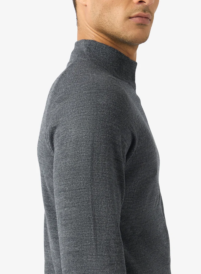 Robert Wood  Casual Turtle Neck Pullover Sweater for Men | Best Price UAE