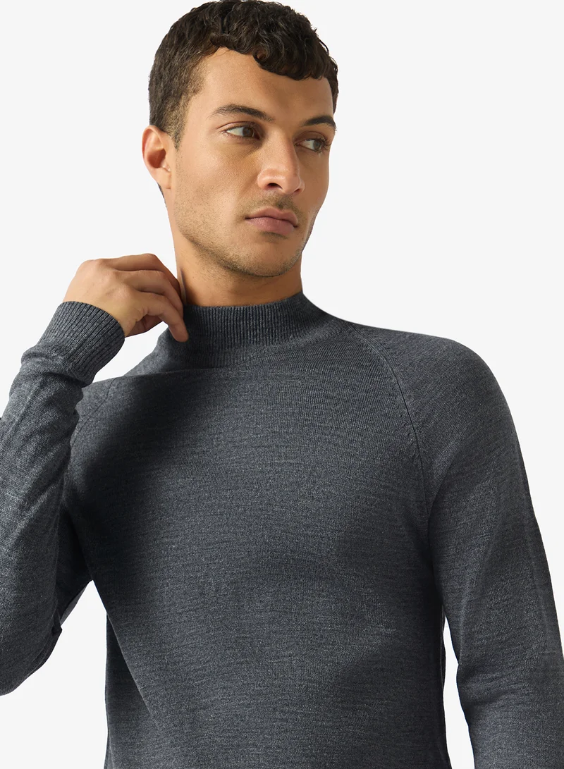 Robert Wood  Casual Turtle Neck Pullover Sweater for Men | Best Price UAE