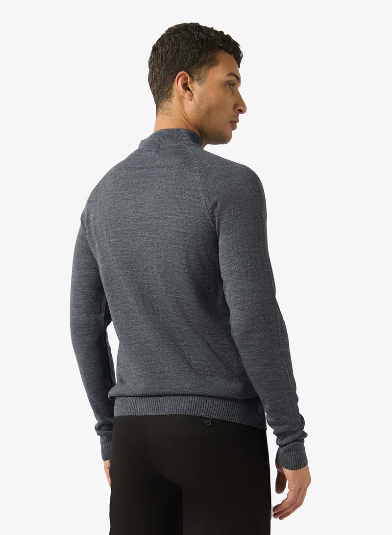 Robert Wood  Casual Turtle Neck Pullover Sweater for Men | Best Price UAE