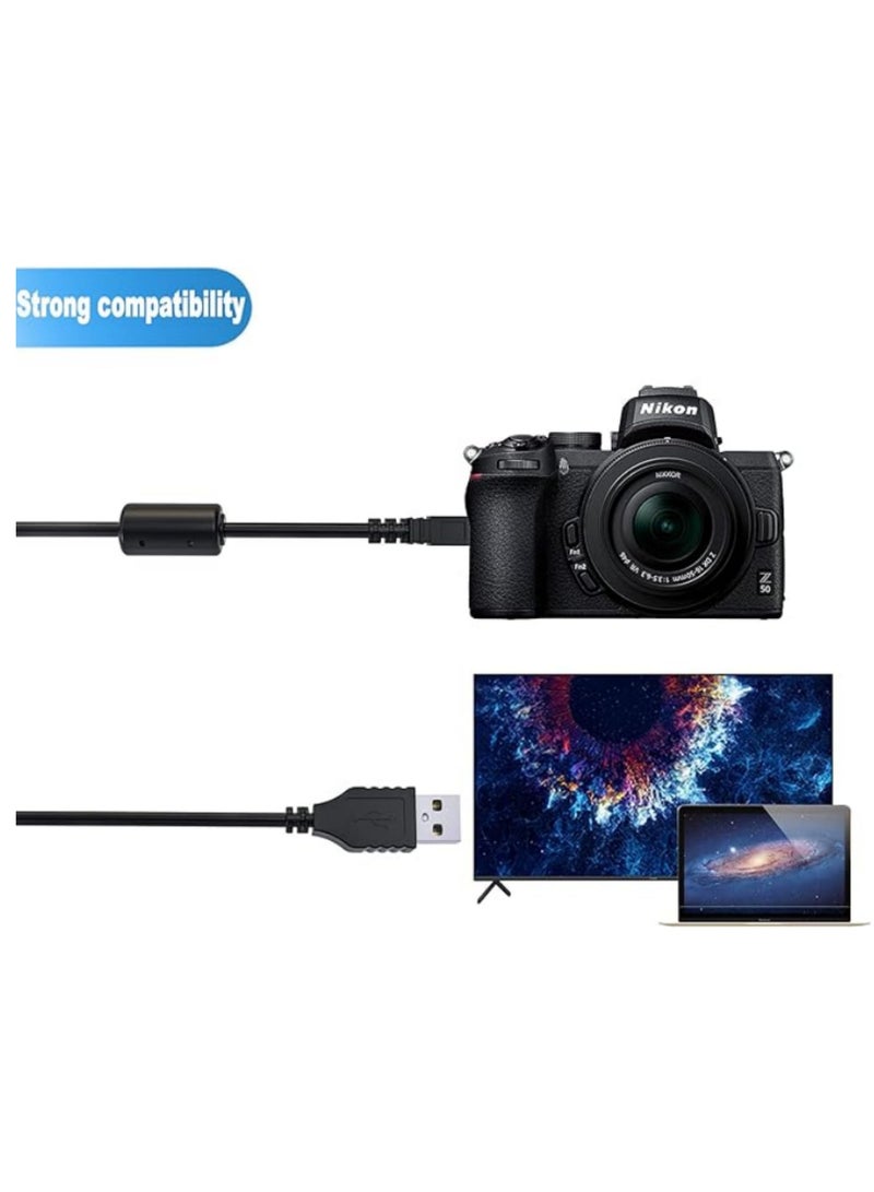 USB UC-E6 8-Pin Data/Photo Transfer Cable for Nikon Camera D5100 CoolPix 2100/2200/3100  USB 2.0, Anti-Interference Magnetic Ring Design, Charging & Data Transfer Cable 1.5m - Image 5