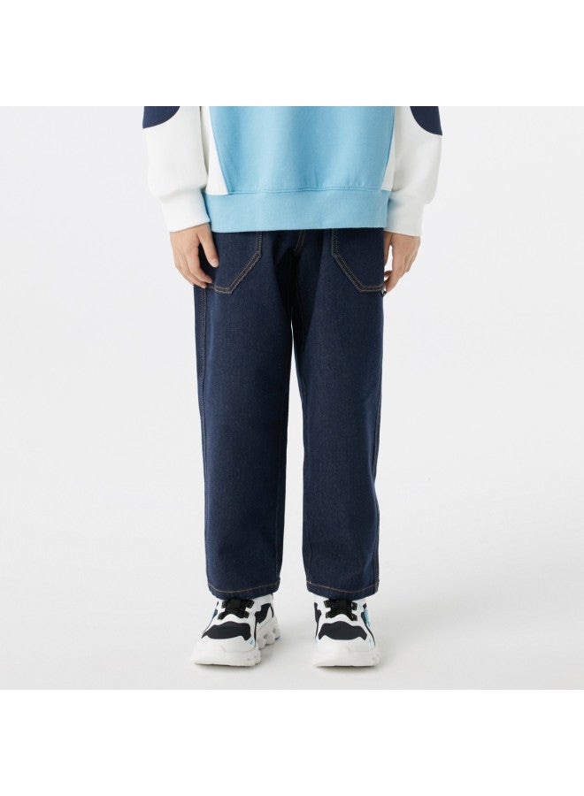 Balabala Boys' Pants Children's Jeans Style Spring/autumn Wear Kids' Pants For Toddlers & Big Kids Boys' Trousers Spring/autumn Collection - Image 5