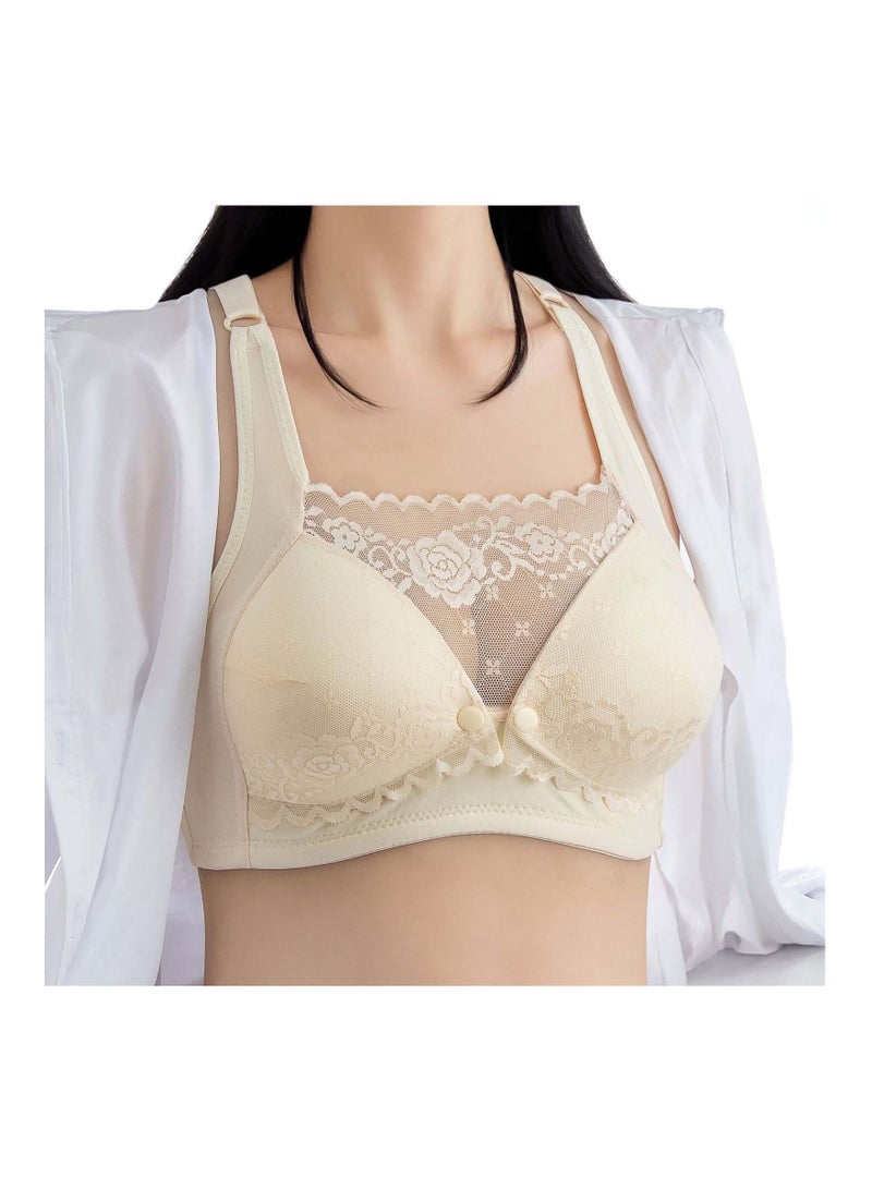 SYOSI Maternity Nursing Bras Comfortable Wireless Bra Night Sleep Top Sleeping Nursing Bras for Breastfeeding Maternity Bra for Pregnancy Seamless Bralette Brassiere Breathable Wirefree 38/85 - Image 1