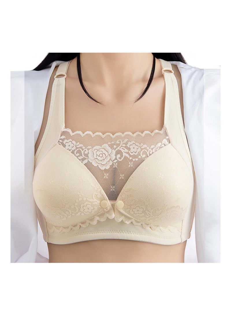 SYOSI Maternity Nursing Bras Comfortable Wireless Bra Night Sleep Top Sleeping Nursing Bras for Breastfeeding Maternity Bra for Pregnancy Seamless Bralette Brassiere Breathable Wirefree 38/85 - Image 2