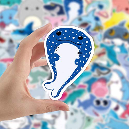 iDream Self-Adhesive Shark Theme Stickers (Set of 50) – Ocean Animal Decals for Kids, Waterproof, Durable, Vibrant, Ideal for Laptops, Water Bottles, Walls, Scrapbooks, Gifts and More - Image 5