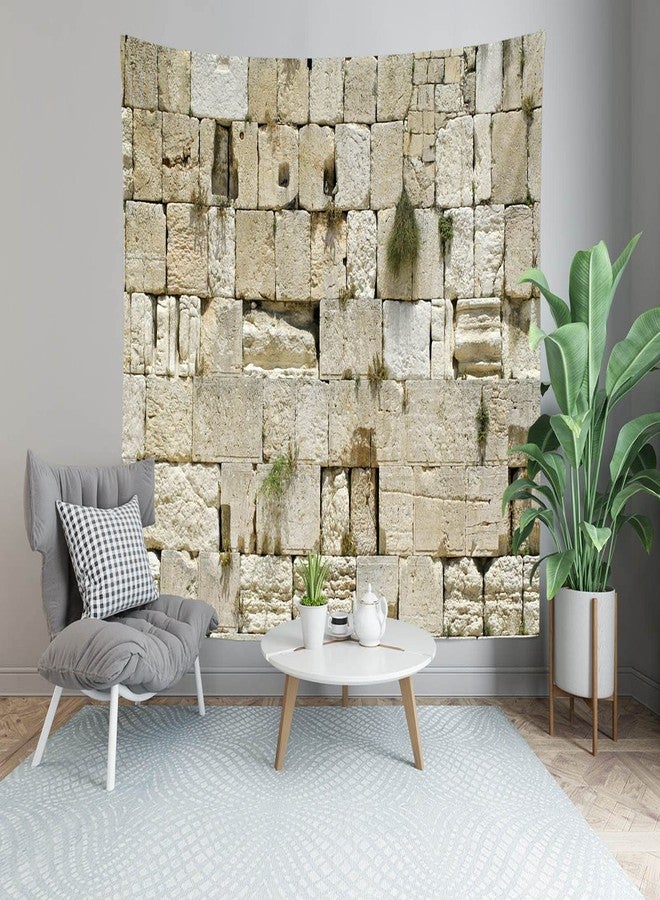 Loccor Jerusalem Tapestry - Ancient Israel Wall Hanging, Old City Wailing Wall, Religious Decor for Bedroom, Living Room, Dorm - 70x45 Inches - Image 5