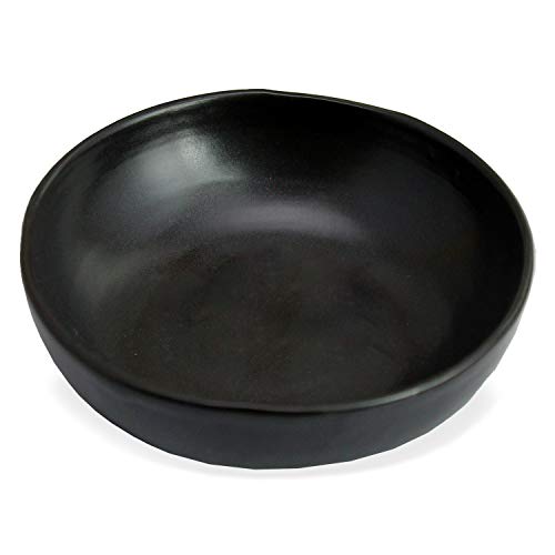 RoRo 8" Handmade Ceramic Pasta Bowls – Matte Black, Set of 2 Artisan Serving Bowls, Perfect for Pasta, Salad, Cereal, Noodles, Microwave, Oven & Dishwasher Safe - Image 2