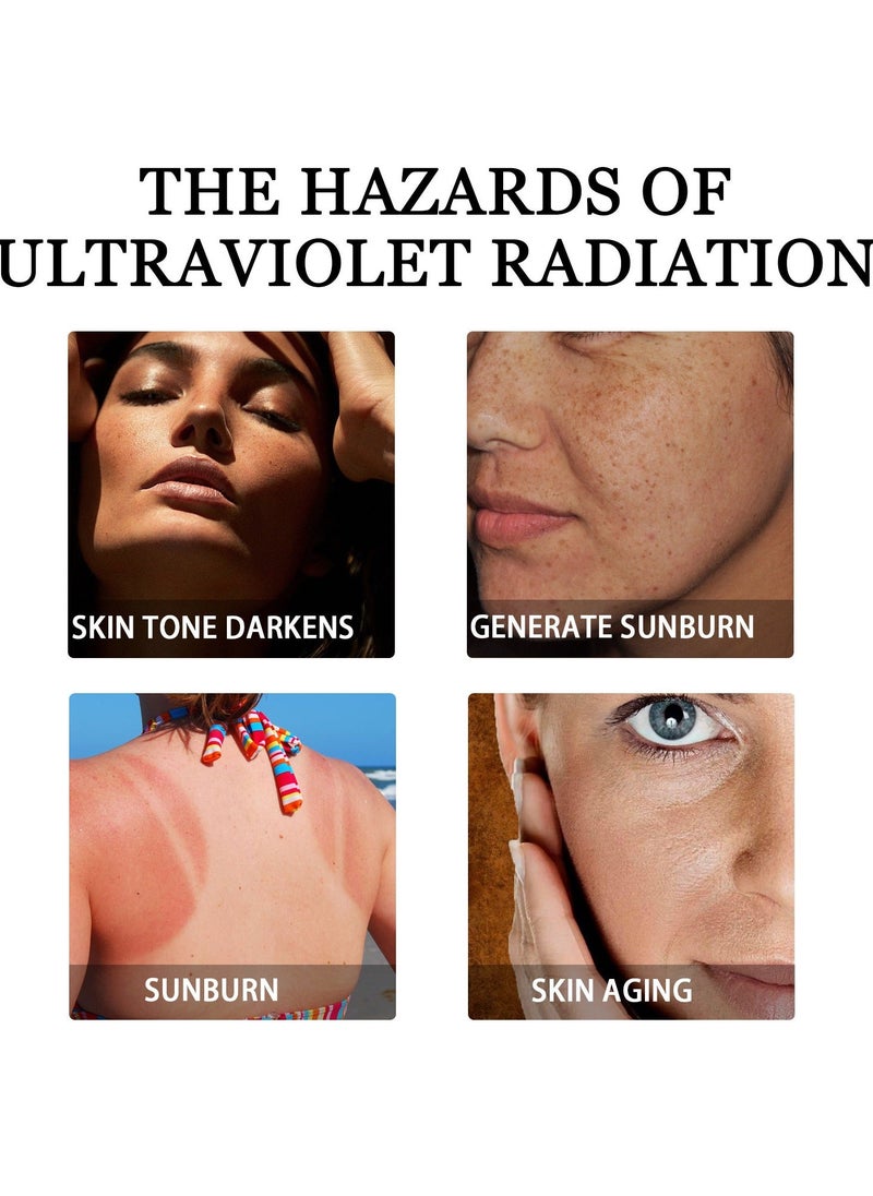 OUHOE - Spf100 Body&Face UV&Pollution Defense for Anti-Aging Moisturizing Sunscreen Cream SPF++ UVB - Image 1