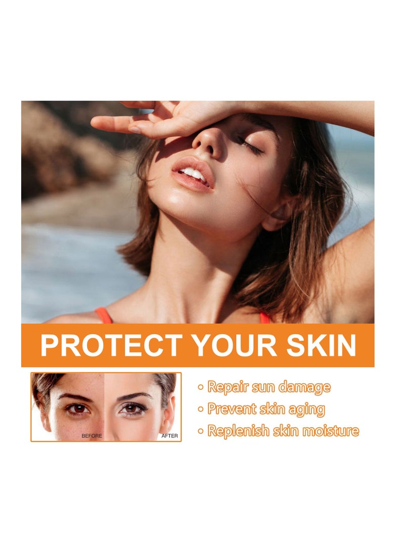 OUHOE - Spf100 Body&Face UV&Pollution Defense for Anti-Aging Moisturizing Sunscreen Cream SPF++ UVB - Image 1