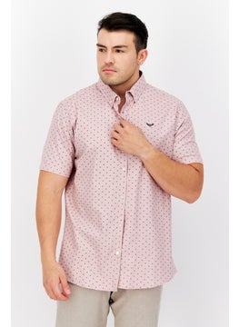 Men Regular Fit Short Sleeve Allover Print Casual Shirt, Pink - pzsku/Z2893E13C565D2B480A50Z/45/_/1724351175/7bdd4d91-2757-4bf6-a6eb-caadca7d9a89