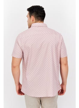 Men Regular Fit Short Sleeve Allover Print Casual Shirt, Pink - pzsku/Z2893E13C565D2B480A50Z/45/_/1734963344/46c512b2-f5d9-4355-a2bc-32e2276e1ef5