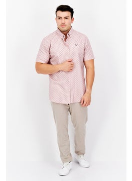 Men Regular Fit Short Sleeve Allover Print Casual Shirt, Pink - pzsku/Z2893E13C565D2B480A50Z/45/_/1734963348/259c2a34-0c90-40be-ac3f-eb8a16066255