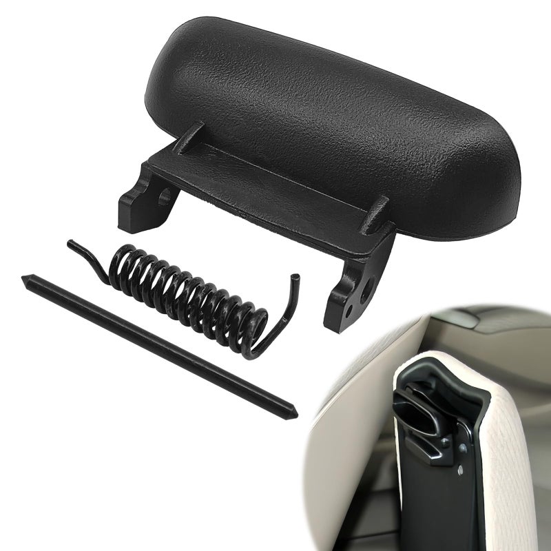 NOTISH Black Plastic Center Console LatchArmrest Cover Lid LatchReplacementArmrest Cover Lid Lock with Mounting Rod and SpringReplace 83451SNAA01ZACompatible with Honda Civic 20062011