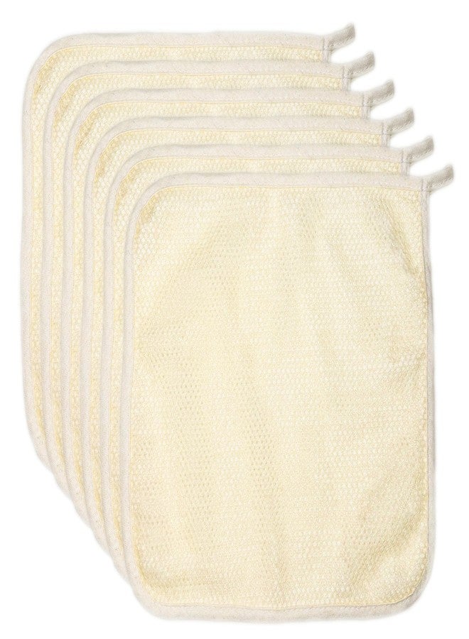 JINS-Hung 6 Pack Exfoliating Face Body Wash Cloths Towel Two Side Soft Weave Bath Cloth Exfoliating Scrubbing Massage Bath Towel for Women and Man - Image 1