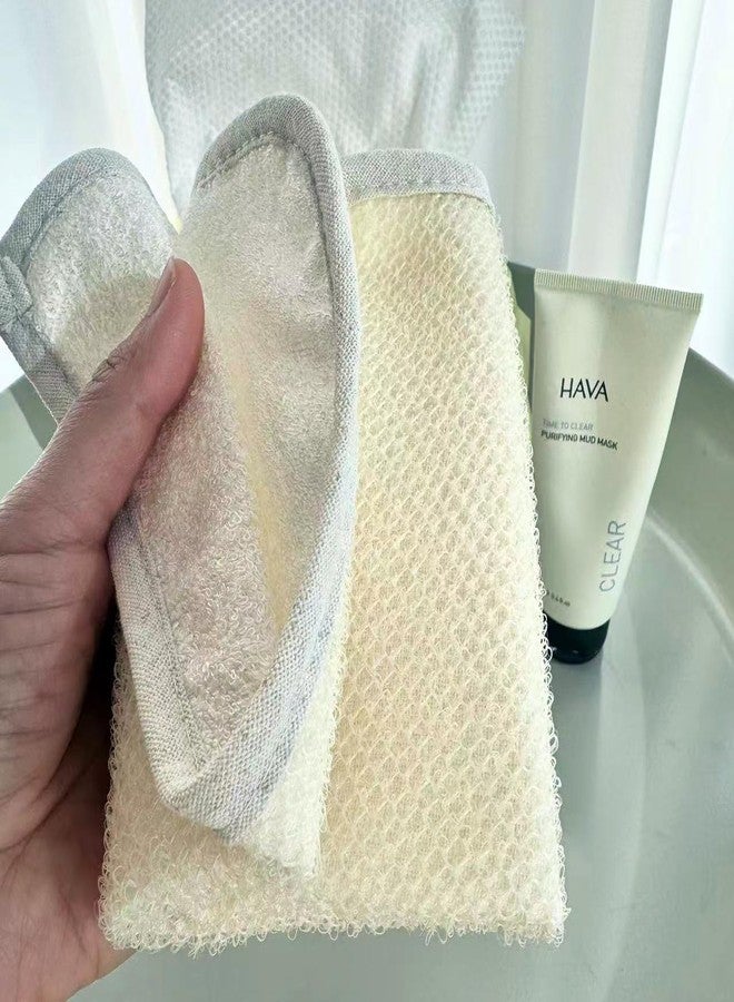 JINS-Hung 6 Pack Exfoliating Face Body Wash Cloths Towel Two Side Soft Weave Bath Cloth Exfoliating Scrubbing Massage Bath Towel for Women and Man - Image 4