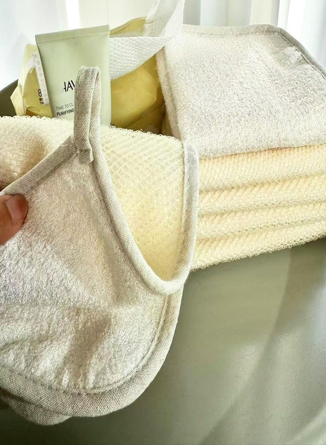 JINS-Hung 6 Pack Exfoliating Face Body Wash Cloths Towel Two Side Soft Weave Bath Cloth Exfoliating Scrubbing Massage Bath Towel for Women and Man - Image 2